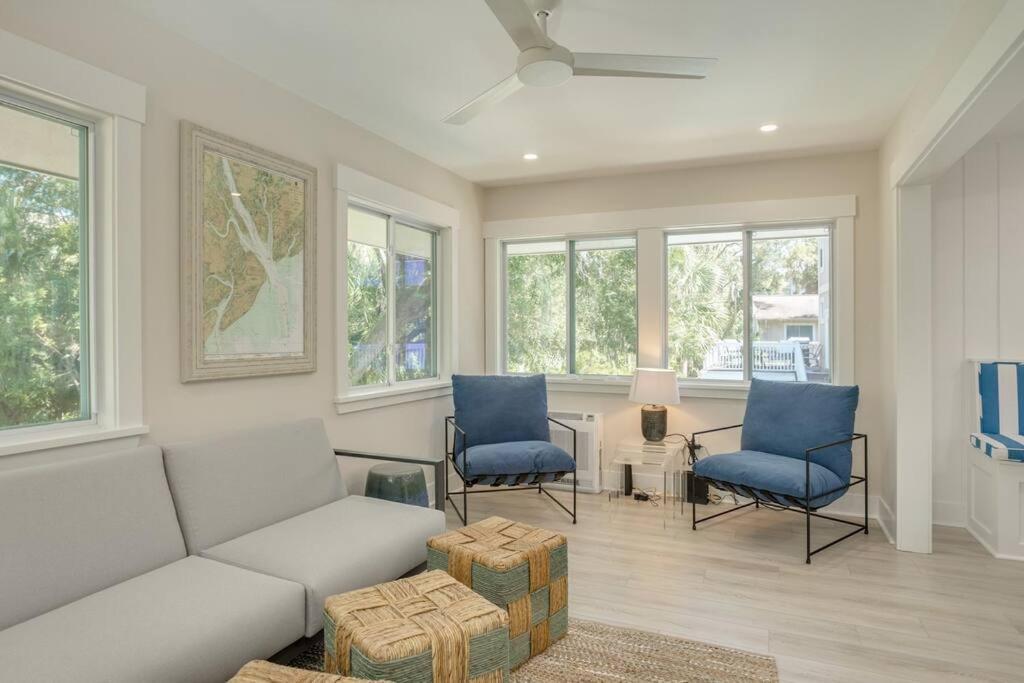Luxury Beach House - 2Min Walk To Beach - Private Pool - Group & Dog Friendly Hilton Head Island Bagian luar foto