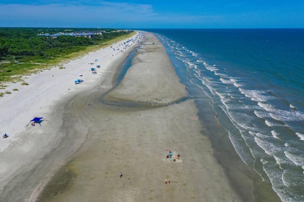 Luxury Beach House - 2Min Walk To Beach - Private Pool - Group & Dog Friendly Hilton Head Island Bagian luar foto